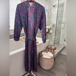 Paisley Patterned Robe Vintage Medium